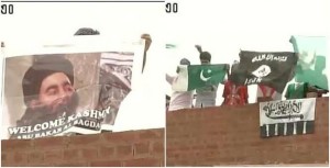 Posters Welcoming Baghdadi Spotted in Srinagar Along with Flags of Isis, LeT and Pakistan