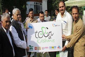 Tour de Kashmir cycling expedition logo unveils by CM