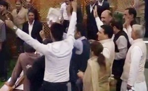 Chaos in JK Assembly as Opposition Parties Stage Protest