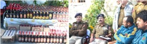Illicit liquor seized in Kargil, 5 arrested