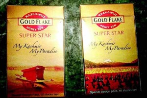 Gold Flake abuses name Kashmir to promote tobacco use