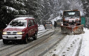 Rain, snow end dry spell in Kashmir valley