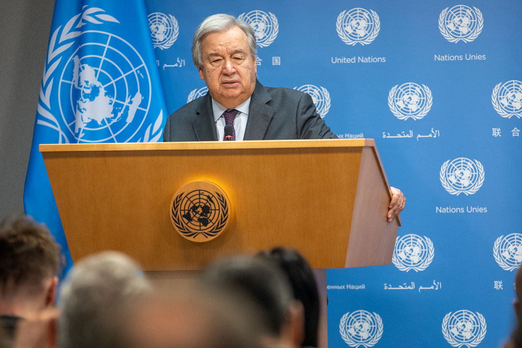 UN Chief Antonio Guterres: Collective Punishment of Palestinians Unjustified by Hamas Attacks