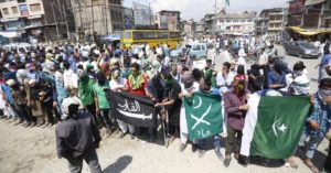 Kashmir witnessed protests post Friday prayers