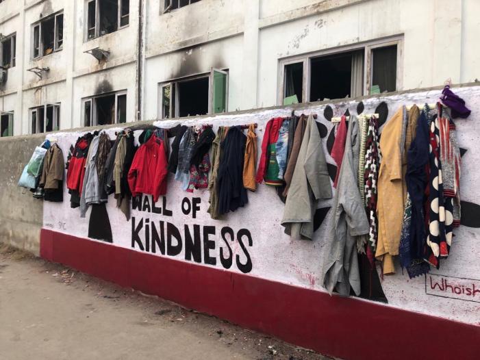 Wall of Kindness' comes up in Srinagar