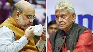 LG Manoj Sinha’s meet with Amit Shah and AK Bhalla in Delhi trigger speculations in Kashmir