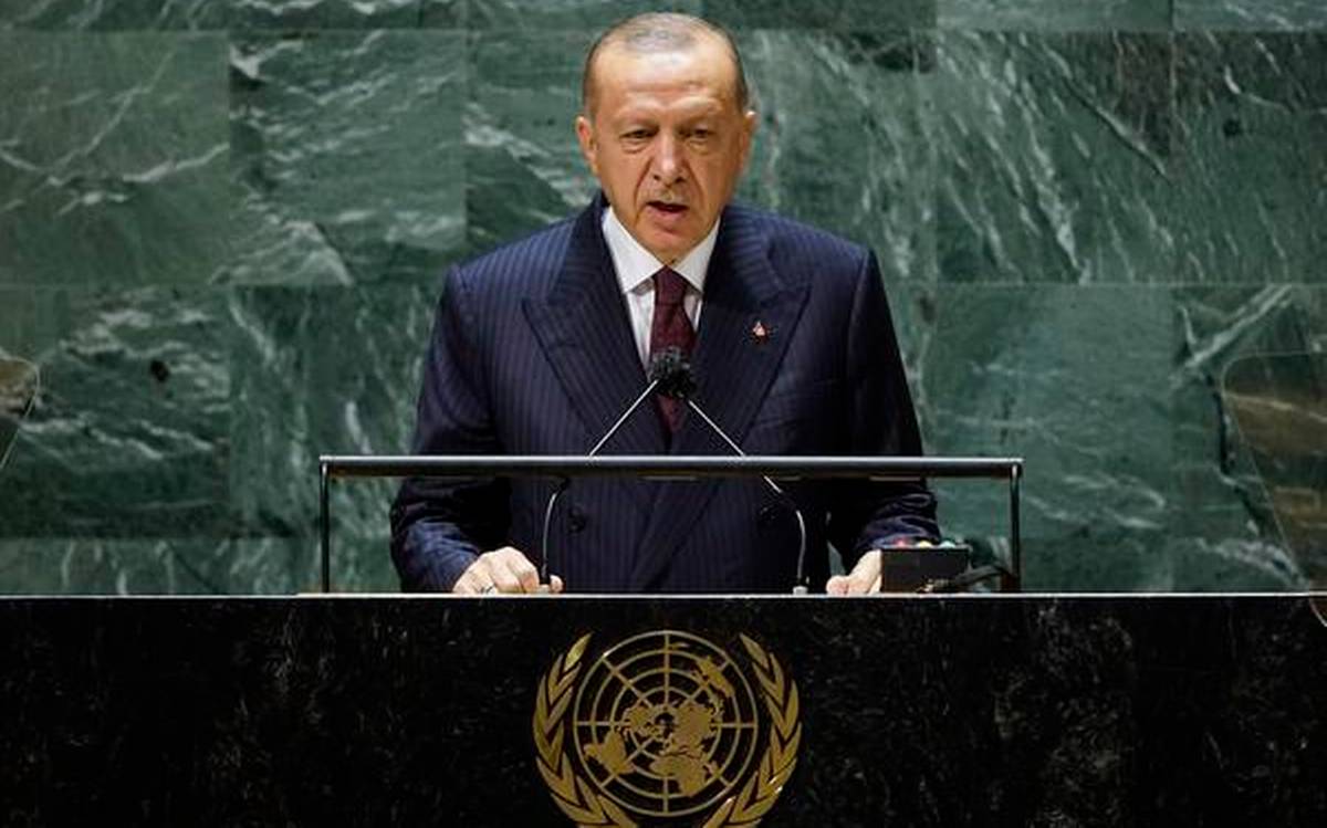 Turkish President Tayyip Erdogan again makes reference to Kashmir in UN General Assembly
