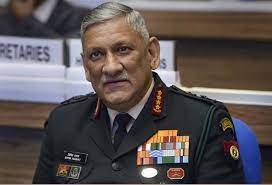 Bipin Rawat - Chief of Defence Staff General warns of further curbs in Kashmir