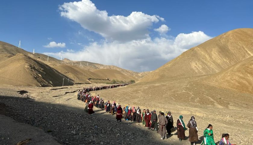 Monk march stirs communal tension in Ladakh