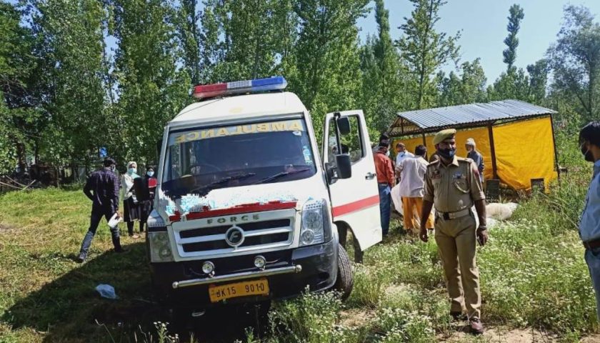 Two persons died after hit by ambulance near children's hospital in Bemina