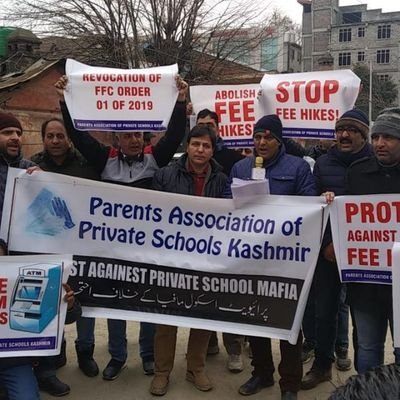 Parents protest against private schools alleging being 'Fleeced'
