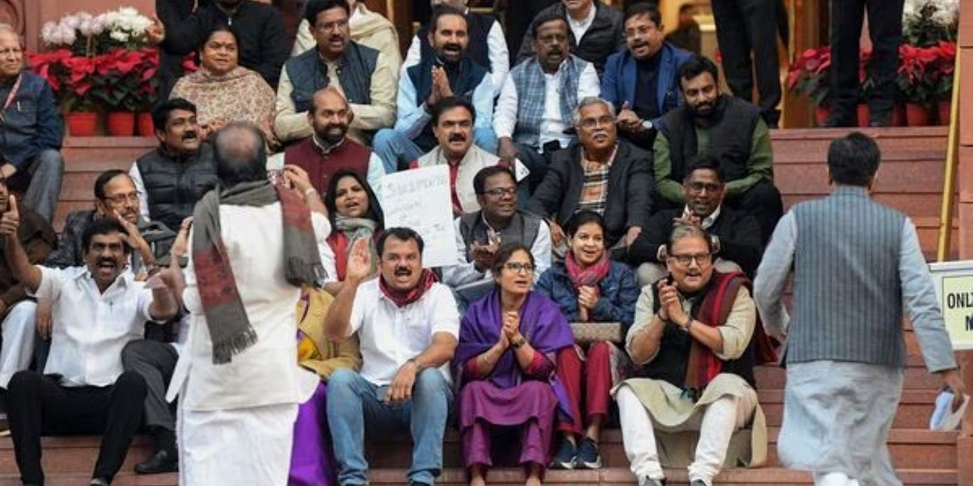 Parliamentary Turmoil: Two More MPs Suspended, INDIA Bloc Takes Dig 'Batting Without Fielders'