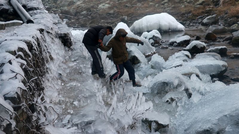 Kashmir Shivers Under Record-Breaking Cold: Qazigund Freezes in 16-Year Low