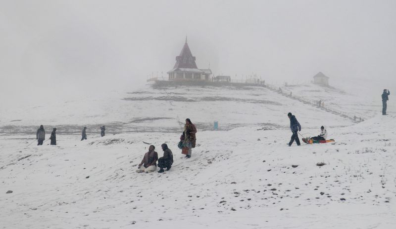 J&K Gets Soaked: Rains Lash Plains, Fresh Snow Blankets High Hills