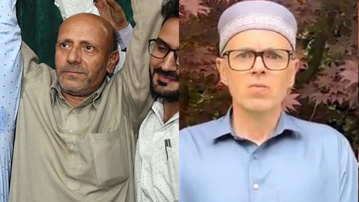 Omar Abdullah Sparks Controversy: Rashid’s Poll Victory a ‘Win for Separatism’