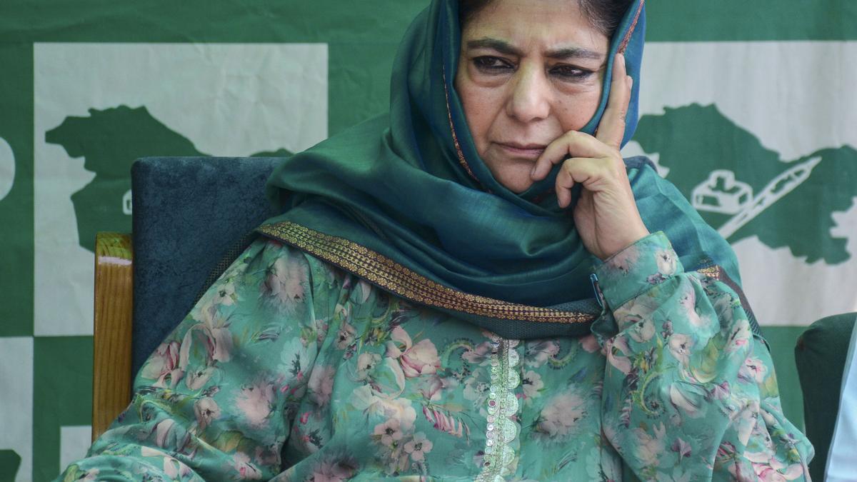 Mehbooba Mufti: PDP Is the Shield Against BJP’s Assault on J&K
