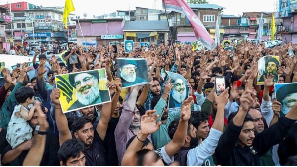 Global Spotlight on Kashmir: Protests Over Nasrallah’s Death