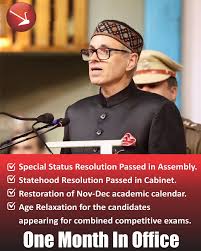 National Conference Hails 'Significant Progress' as Omar Abdullah Govt Completes First Month