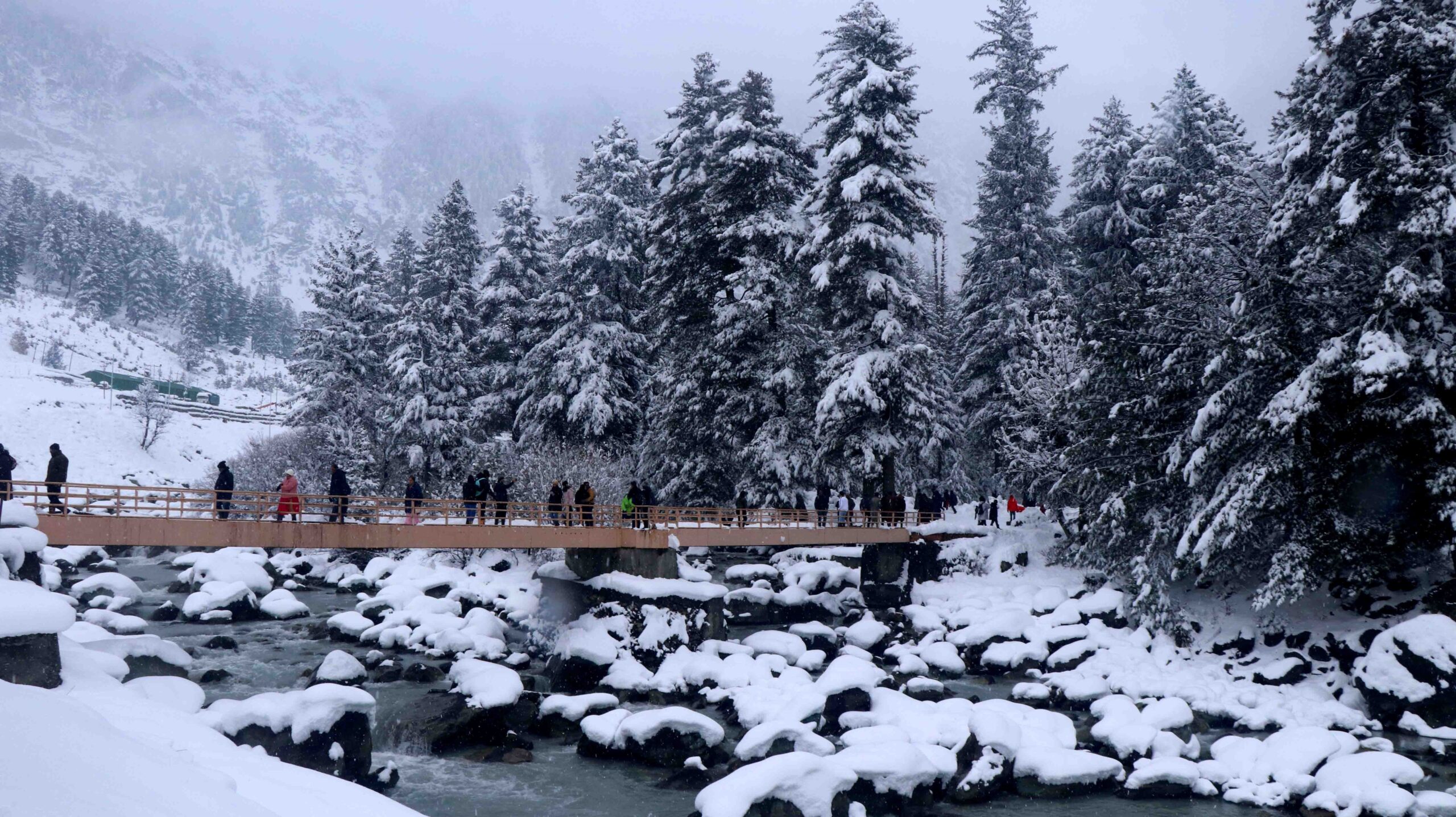 Fresh Snowfall and Rainfall End Prolonged Dry Spell in Kashmir Valley
