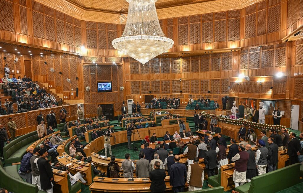 Chaos Erupts in J&K Assembly Over Waqf Law: NC MLAs Tear Copies, Call It ‘Betrayal of Mandate’