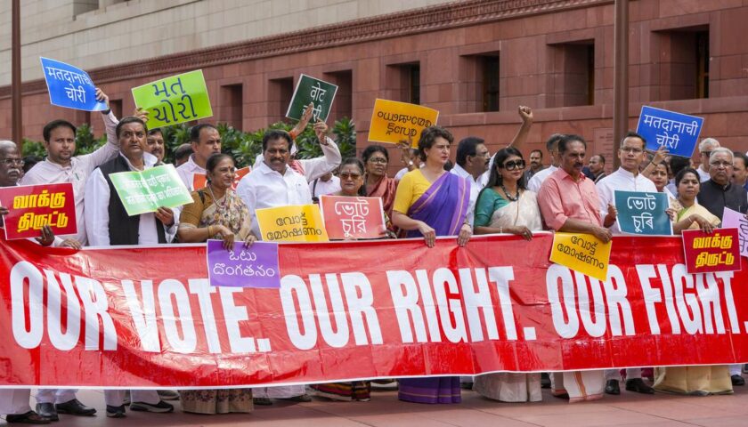 Opposition MPs to March to Election Commission Over Alleged ‘Vote Theft’ in 2024 Lok Sabha Polls