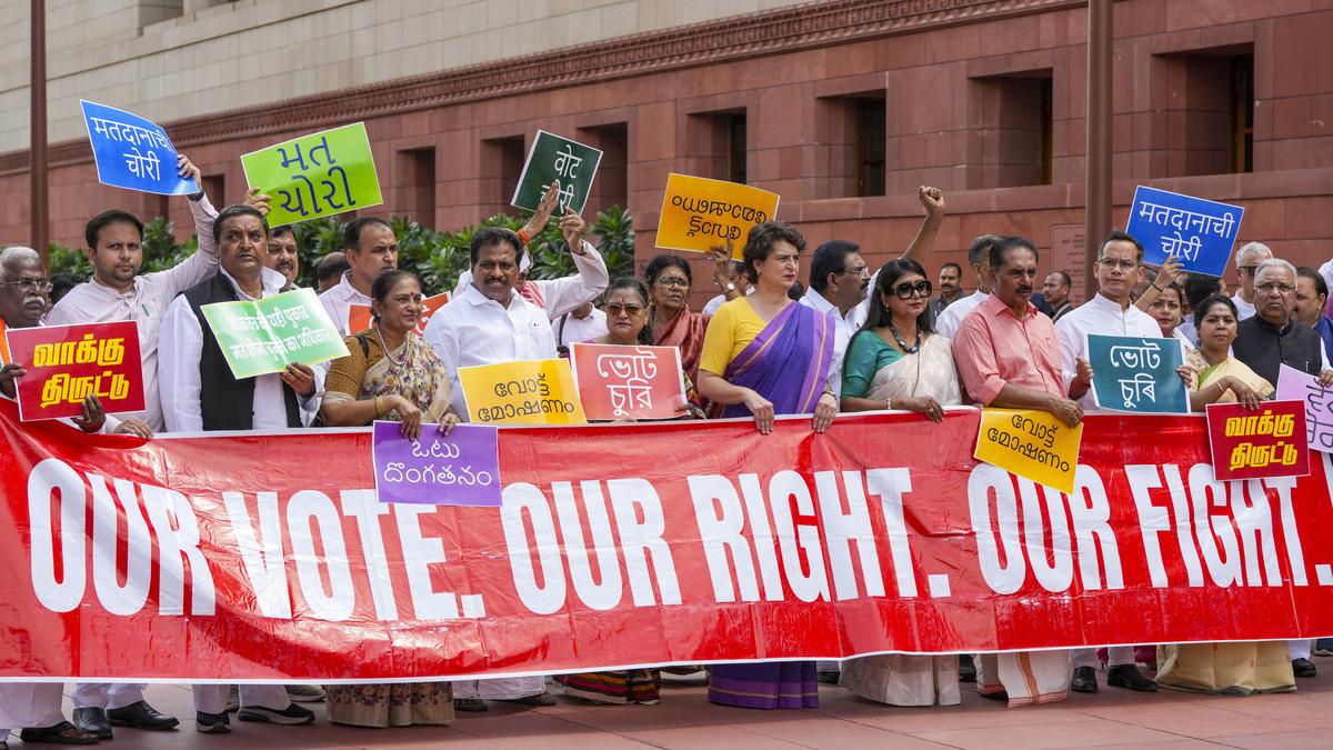 Opposition MPs to March to Election Commission Over Alleged ‘Vote Theft’ in 2024 Lok Sabha Polls