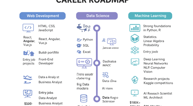 Web Development vs Data Science vs Machine Learning: Head-to-Head Comparison