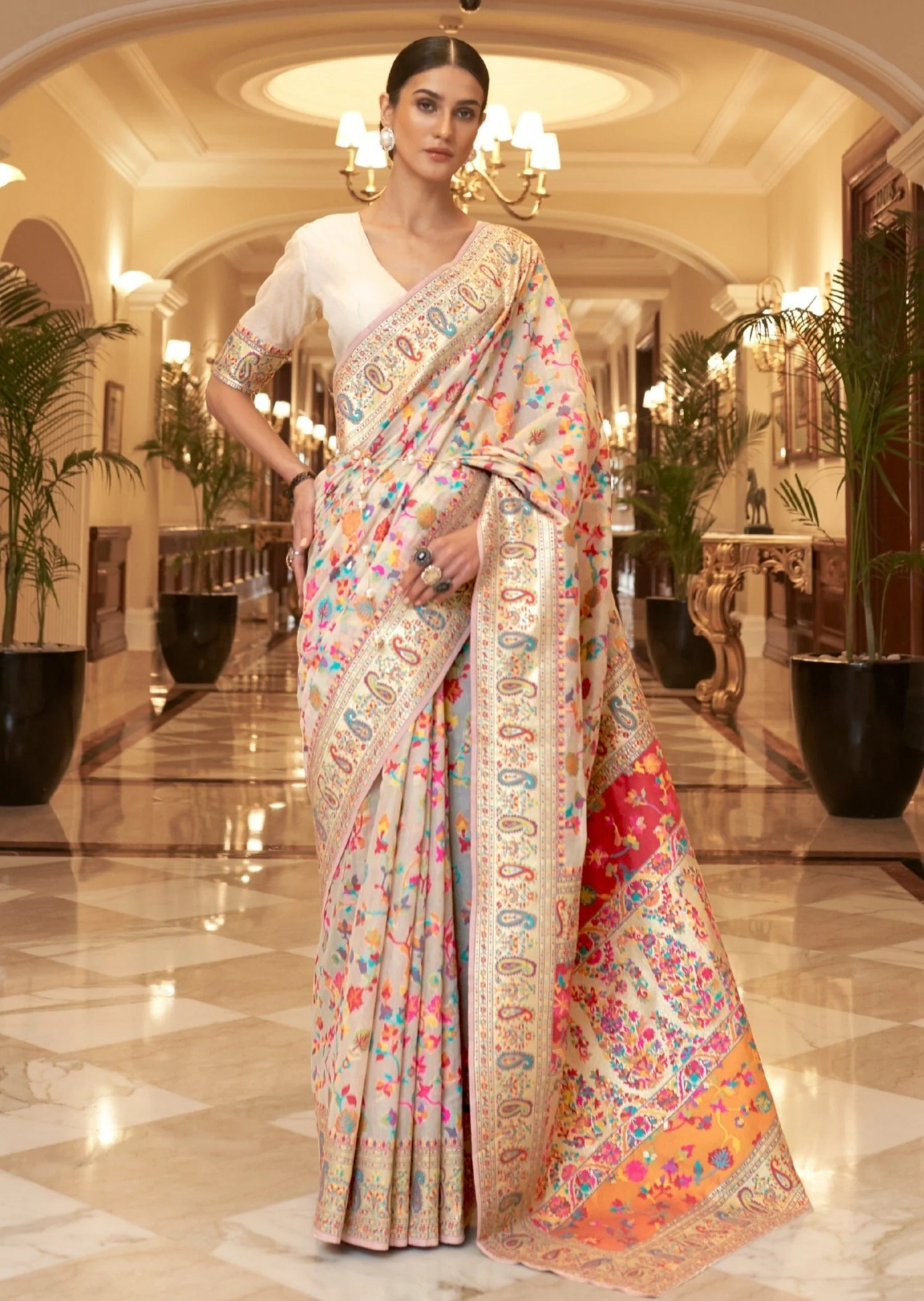 From Kashmir to Canada: Jamawar Sarees Weaving Heritage Into Global Glam