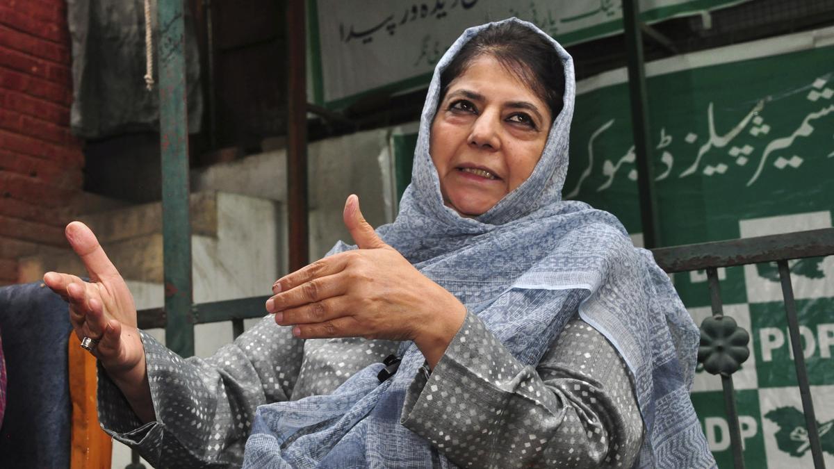Mehbooba Mufti: PDP Offers Full Support to NC Government to Protect J&K’s Land, Jobs, and Resources