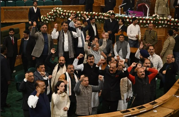 J&K Assembly Storm: Speaker Disallows Flood-Rehab Discussion, BJP MLAs Stage Walkout | Governance & Disaster Response