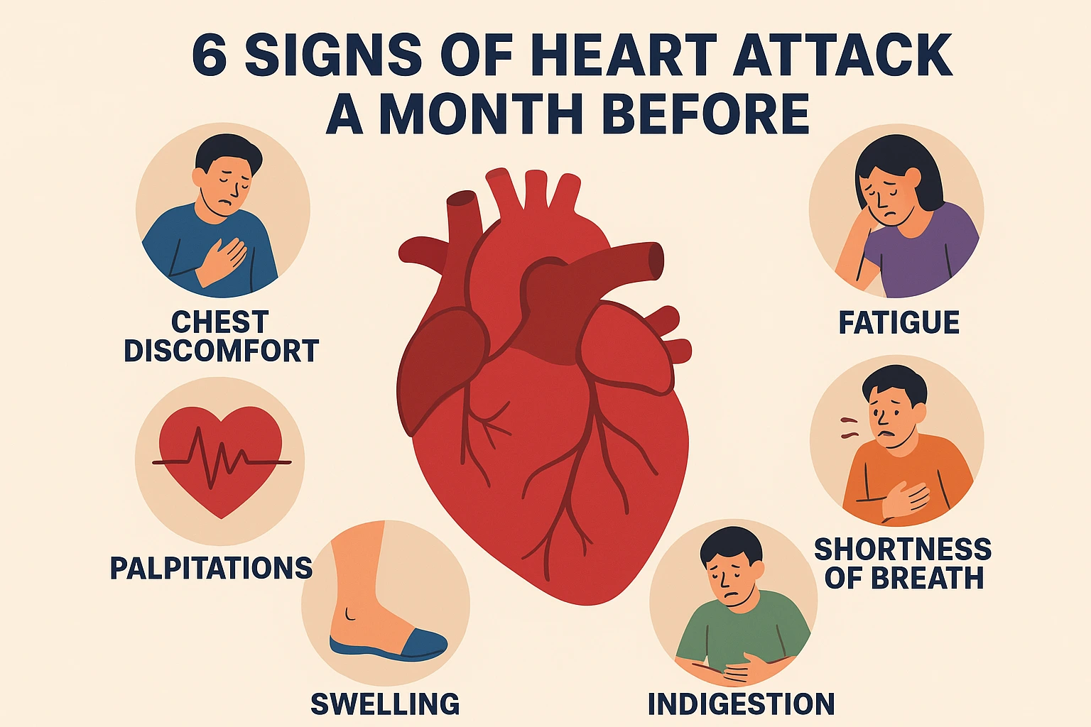 One Month Before a Heart Attack: 7 Warning Signs Your Body Gives — Especially the 6th