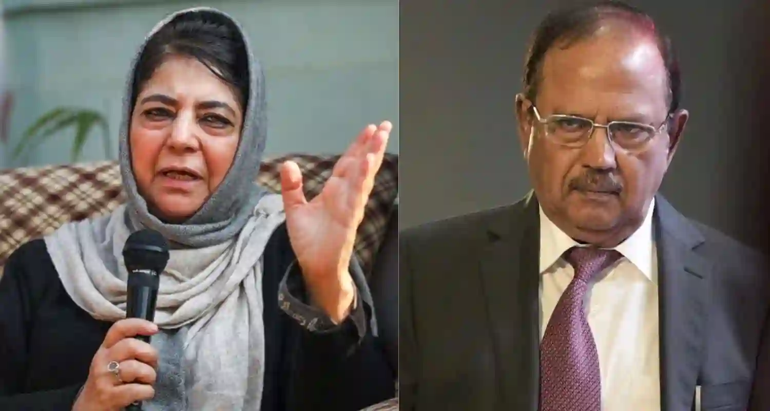 Mehbooba Mufti Slams NSA Ajit Doval’s ‘Revenge for History’ Remark, Warns of Communal Fallout