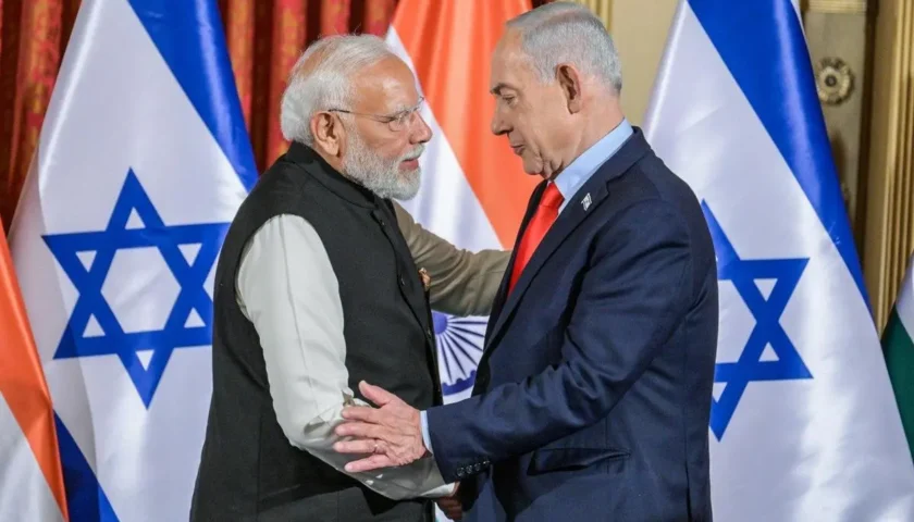 Modi–Netanyahu Meet Draws Fire Over Gaza Killings: Kashmir Calls It a ‘Betrayal of India’s Conscience’
