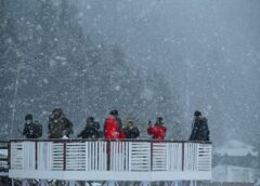 Fresh Snowfall Blankets Kashmir’s Higher Reaches; Rain Predicted in Plains Over Next 24 Hours