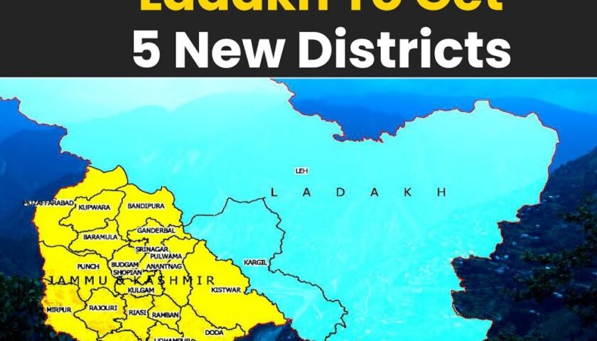 Ladakh Gets 5 New Districts Ahead of Amit Shah Visit: A Major Governance Reset in the Himalayas