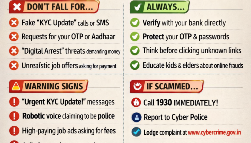OTP, KYC & AI Scams Surge in Kashmir Cybercrime Tightens Grip as Awareness Gap Widens