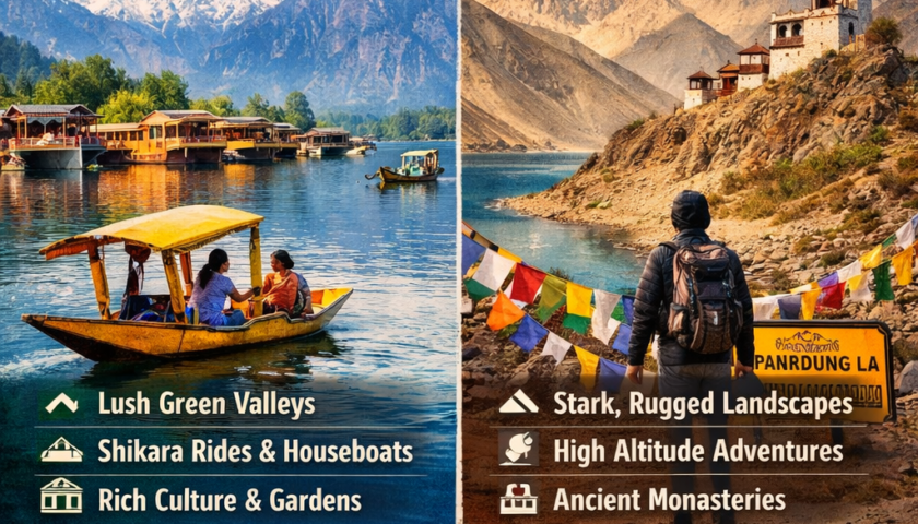 Kashmir Vs Ladakh Which Destination Should You Choose in 2026 A Complete Travel Comparison Before You Book