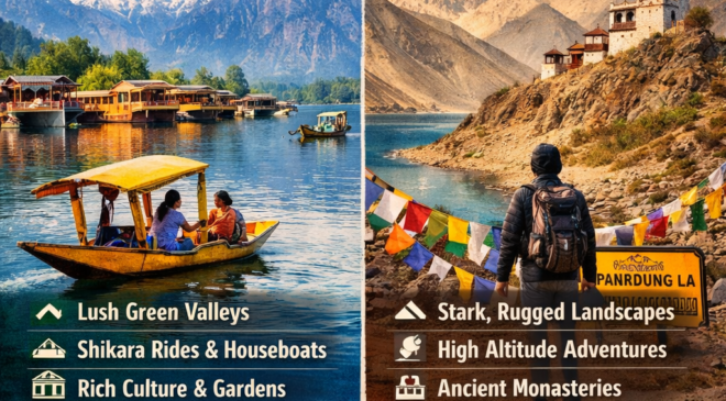 Kashmir Vs Ladakh Which Destination Should You Choose in 2026 A Complete Travel Comparison Before You Book