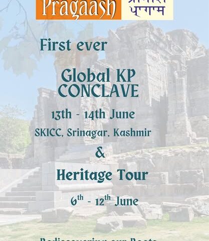 Historic Return: First Global Kashmiri Pandit Heritage Tour & Conclave to Be Held in Kashmir After 36 Years