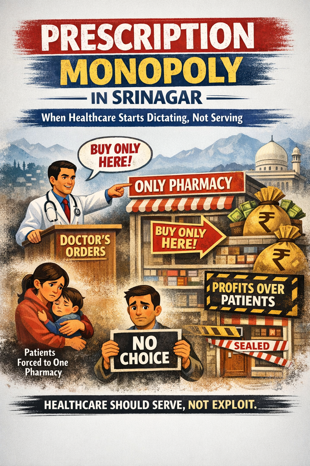 Prescription Monopoly in Srinagar When Healthcare Starts Dictating, Not Serving