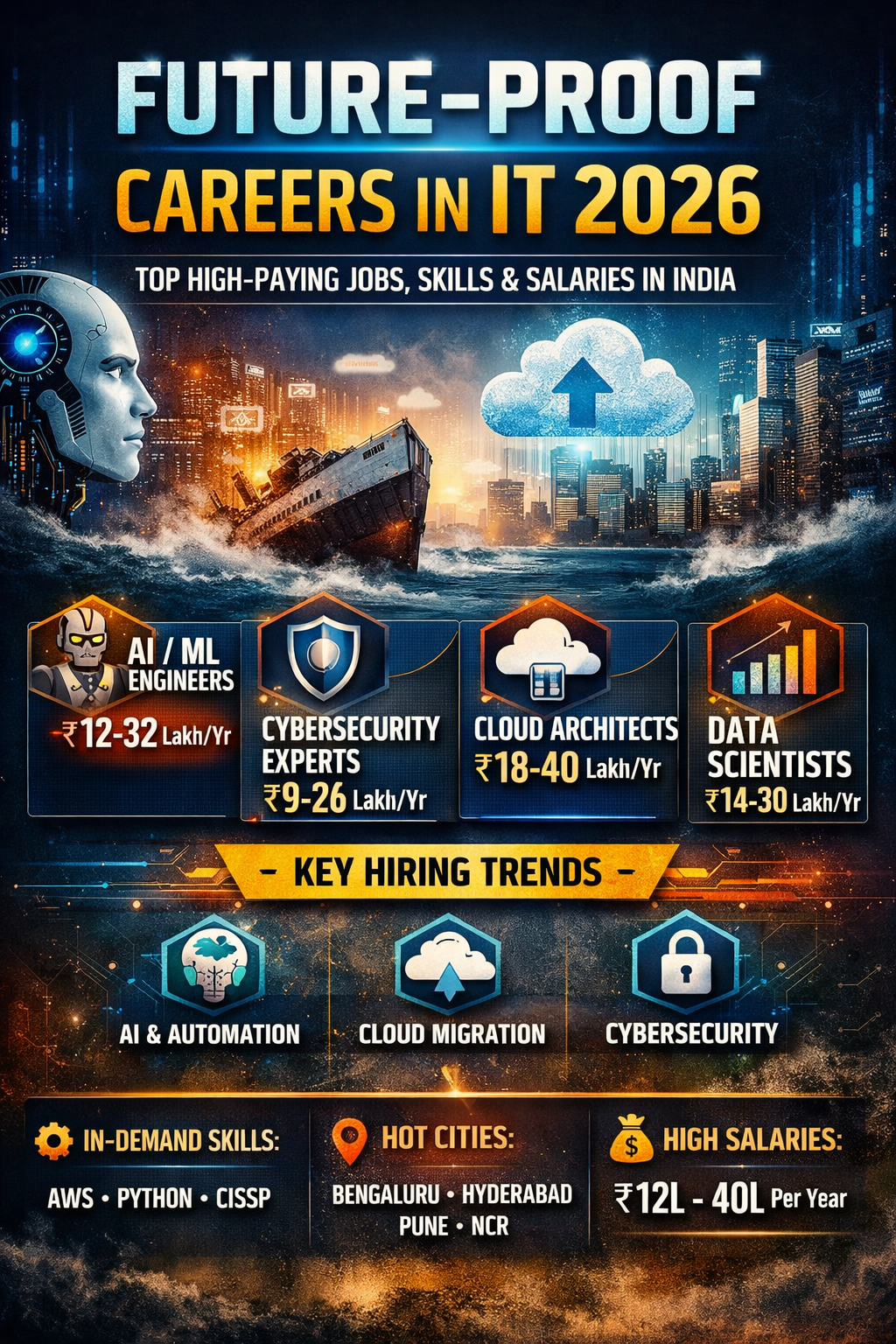 Future-Proof Careers in IT 2026 Top High-Paying Jobs, Skills, Salaries & Hiring Trends in India