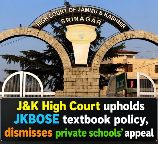 J&K High Court Upholds JKBOSE Textbook Authority: Impact on Schools and Students
