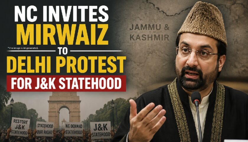 National Conference Clarifies Mirwaiz Invitation for Delhi Protest, Says Statehood Restoration Remains Sole Agenda