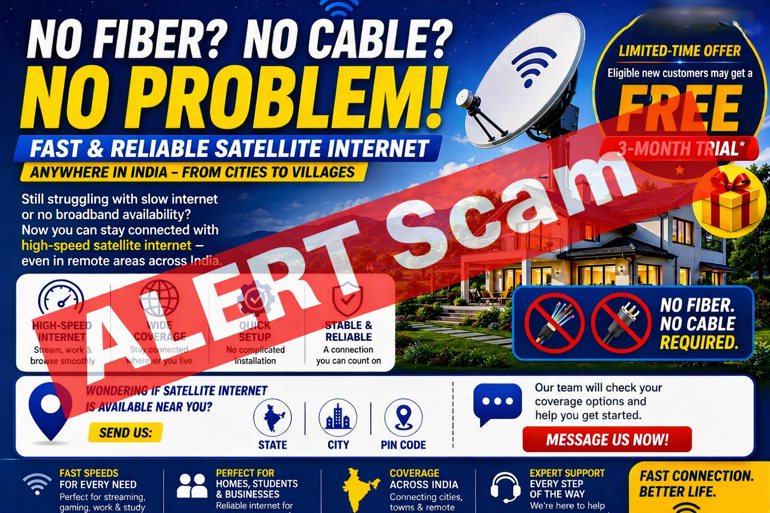 Inside the Fake Satellite Internet Racket: How a ₹199 "Offer" Is Quietly Hijacking Indian Phones