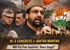 Mirwaiz Backs NC’s Jantar Mantar Statehood Protest, Triggering Political Debate Over Broad Outreach
