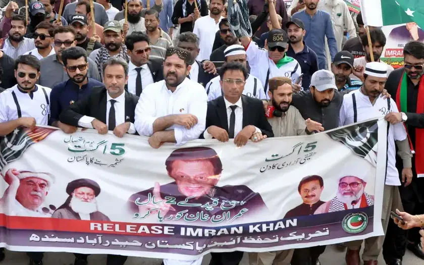 Imran Khan’s Supporters Rally Across Pakistan as Three Years in Jail Fuel Fresh Political Tensions