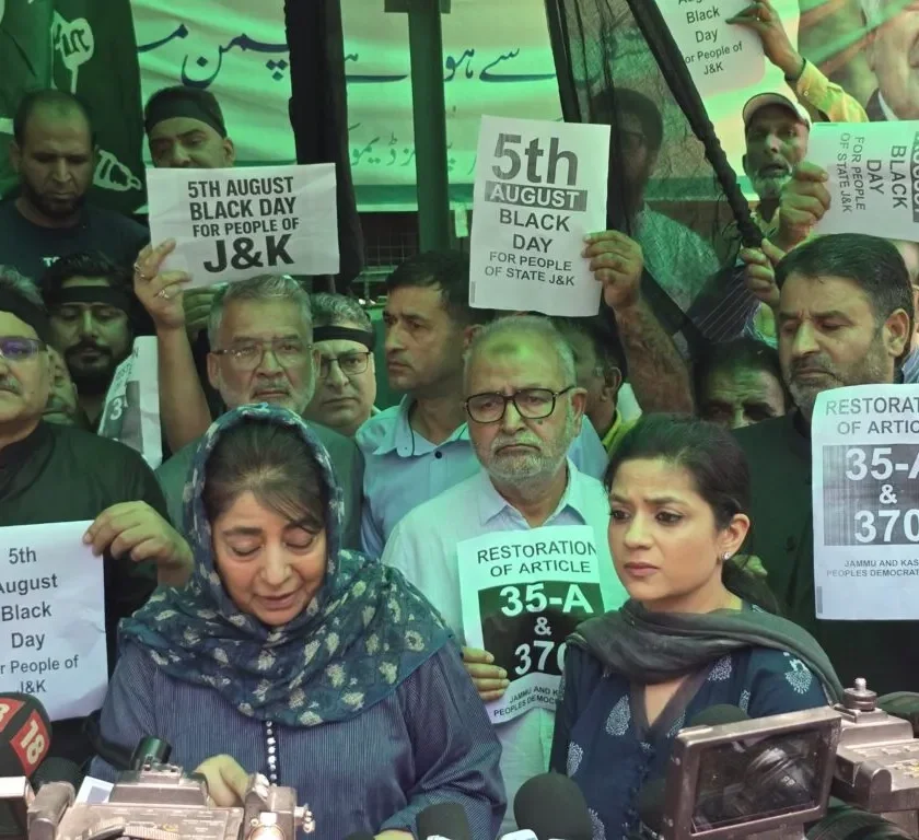 J&K Parties Observe August 5 as ‘Black Day’, Symbolic Protests Mark Seventh Anniversary of Article 370 Abrogation