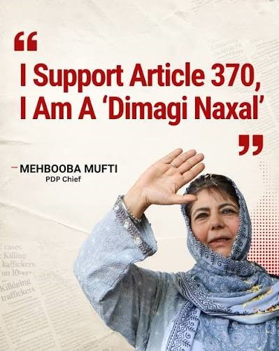 Mehbooba Mufti Says “Dimagi Naxal” Over Article 370: What Her Remark Means for Kashmir